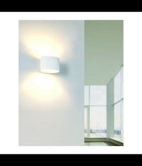 Applique Lampada Parete Moderno In Gesso Ovale Attacco 1xg9 Verniciabile Gs-e65         