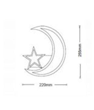 Applique Lampada Stella E Luna A Led Moderna 11w Tre Colorazione Di Luce E47-3c         