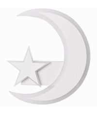 Applique Lampada Stella E Luna A Led Moderna 11w Tre Colorazione Di Luce E47-3c         