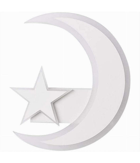 Applique Lampada Stella E Luna A Led Moderna 11w Tre Colorazione Di Luce E47-3c         