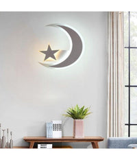 Applique Lampada Stella E Luna A Led Moderna 11w Tre Colorazione Di Luce E47-3c         