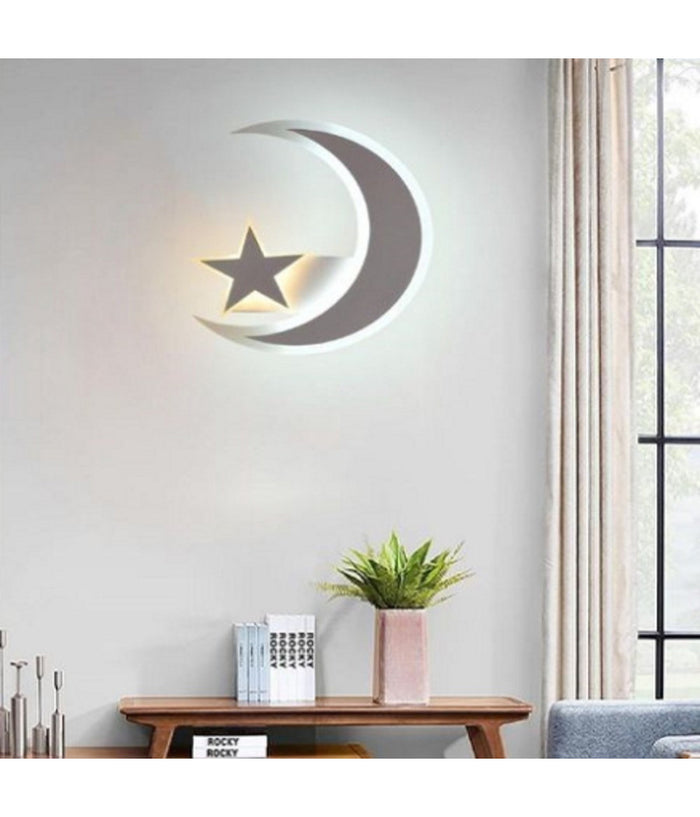 Applique Lampada Stella E Luna A Led Moderna 11w Tre Colorazione Di Luce E47-3c         