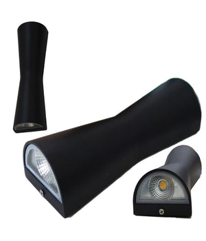 Applique Lanterna A Parete Da Esterno 10w A Doppio Led 5w + 5w Luce 6500k         