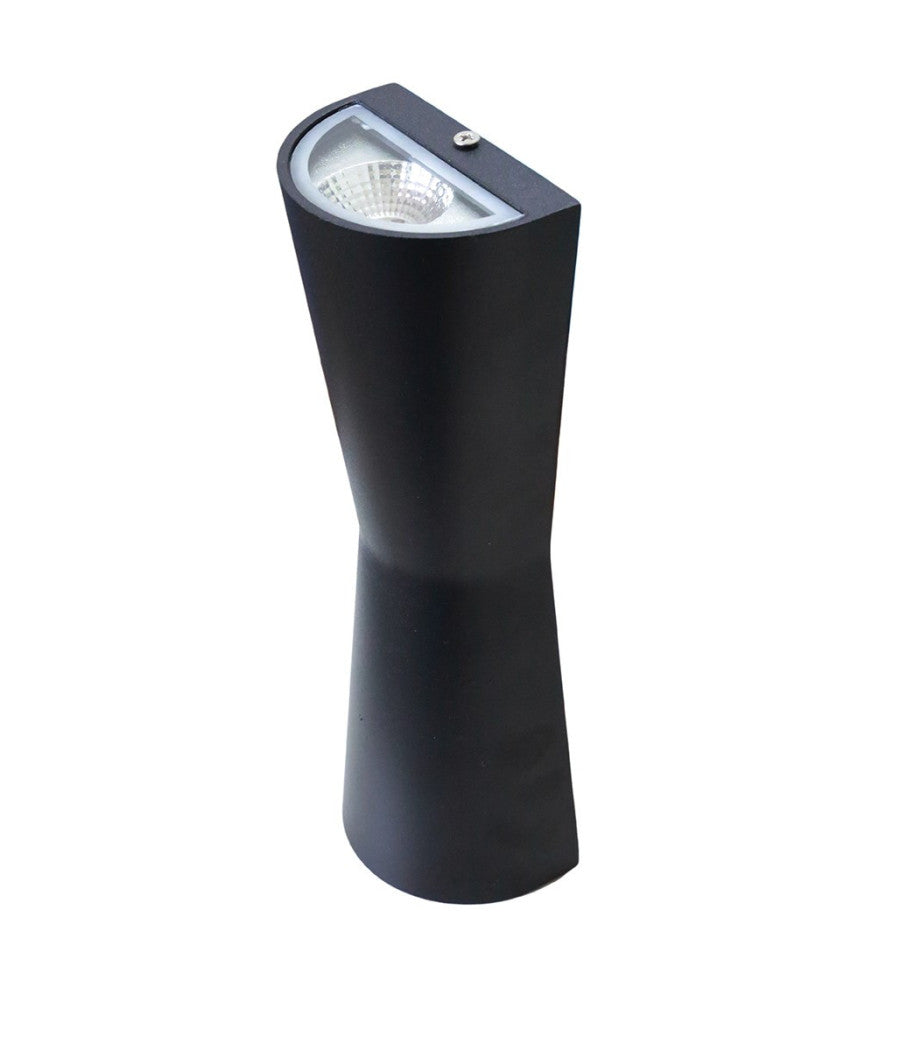 Applique Lanterna A Parete Da Esterno 10w A Doppio Led 5w + 5w Luce 6500k         