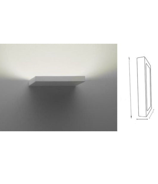 Applique Led 18 W Slim A Parete Rettangolare Luce Naturale Fredda Calda Xc-9043  -bianco Naturale      -