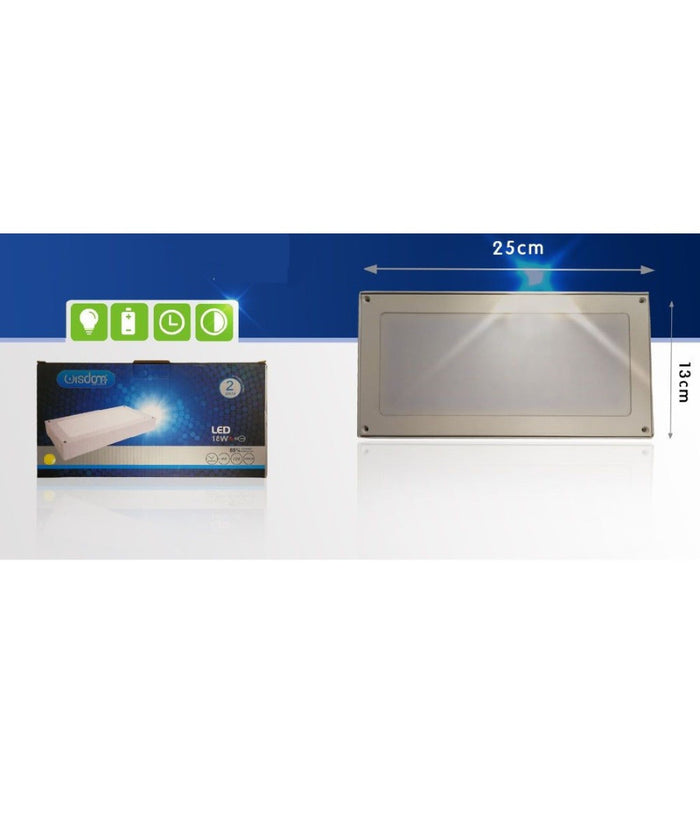 Applique Led 18 W Slim A Parete Rettangolare Luce Naturale Fredda Calda Xc-9043         