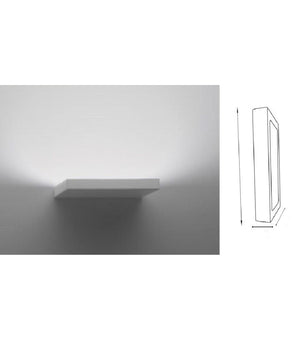 Applique Led 18 W Slim A Parete Rettangolare Luce Naturale Fredda Calda Xc-9043         