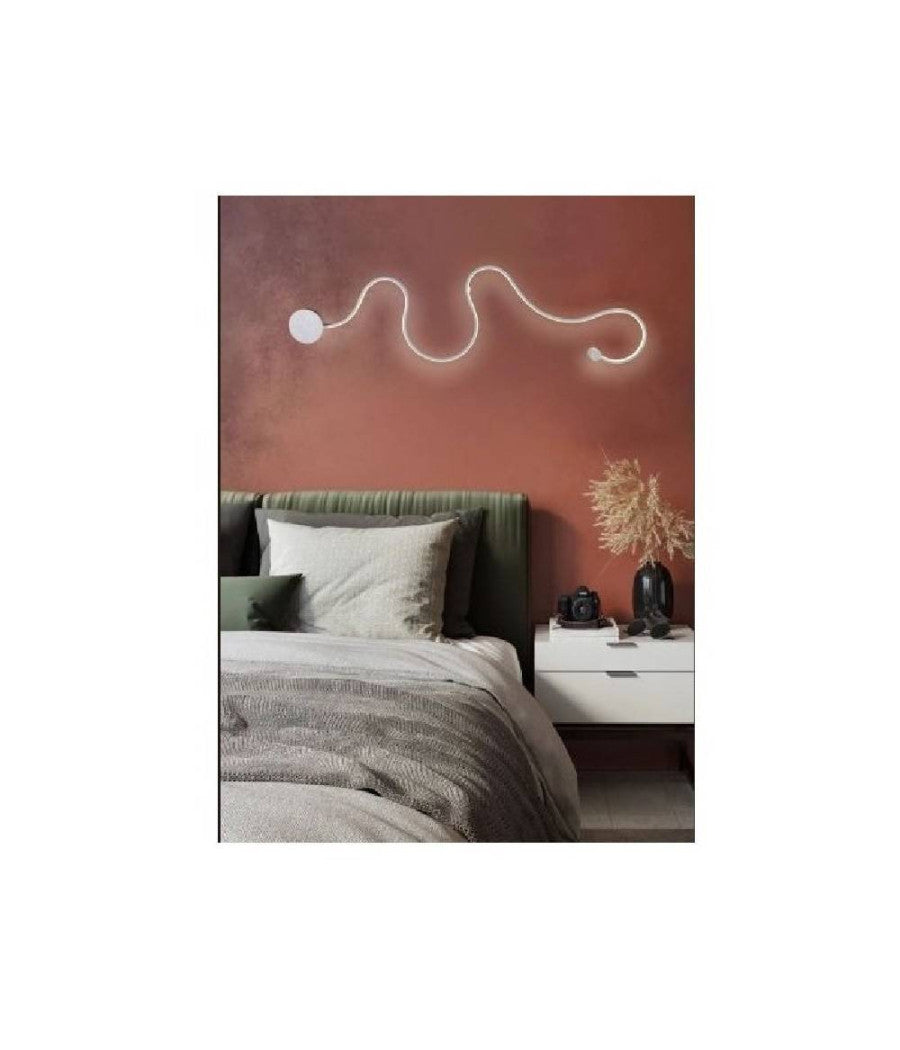 Applique Led 28 W Lampada Parete A Nastro Bianco Luce Calda Fredda Naturale E69-b  -bianco Caldo      -