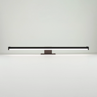 Applique led universale 40 cm per specchi in alluminio nero opaco