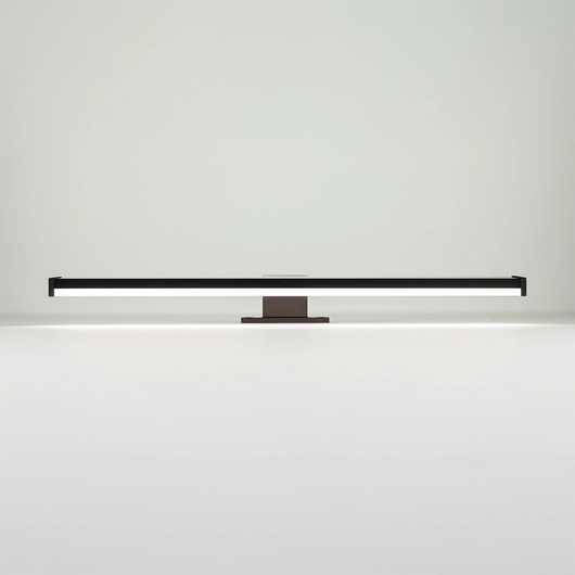 Applique led universale 40 cm per specchi in alluminio nero opaco