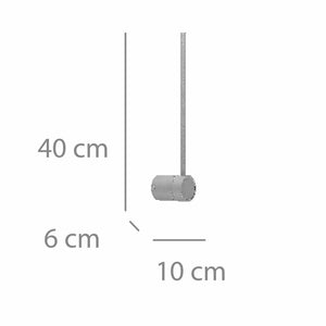 LÚZETE - APPLIQUE LED 6W 3000K ACCIAIO VERNICIATO NERO 40CM MIREA