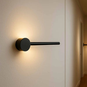 LÚZETE - APPLIQUE LED 6W 3000K ACCIAIO VERNICIATO NERO 40CM MIREA