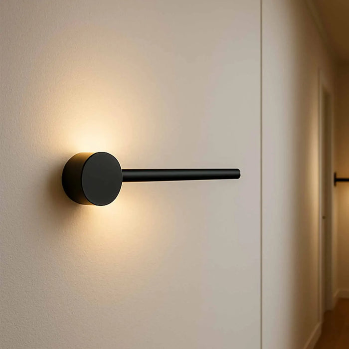 LÚZETE - APPLIQUE LED 6W 3000K ACCIAIO VERNICIATO NERO 40CM MIREA