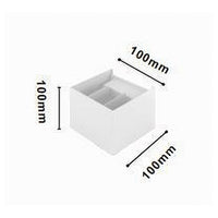 Trade Shop - Applique Led A Cubo 12 Watt Lampada Quadrata Bianco Da Parete Interno Ip20 00748         