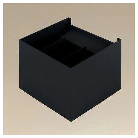 Trade Shop - Applique Led A Cubo 12 Watt Lampada Quadrata Nero Da Parete Interno Ip20 00755         