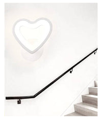Applique Led A Cuore 6w Lampada A Parete Lumetto Luce Fredda Calda Naturale E28         