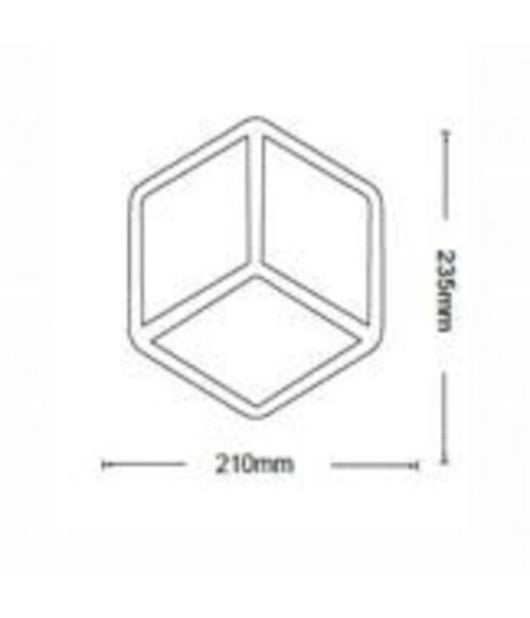 Applique Led A Muro Lampada Moderna 12w Effetto Cubo 3d 3 Modalità  Luce Aq11-3c         