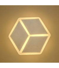 Applique Led A Muro Lampada Moderna 12w Effetto Cubo 3d 3 Modalità  Luce Aq11-3c         