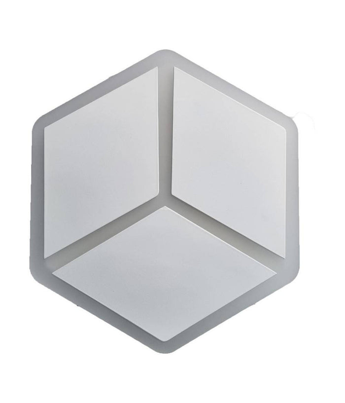 Applique Led A Muro Lampada Moderna 12w Effetto Cubo 3d 3 Modalità  Luce Aq11-3c         