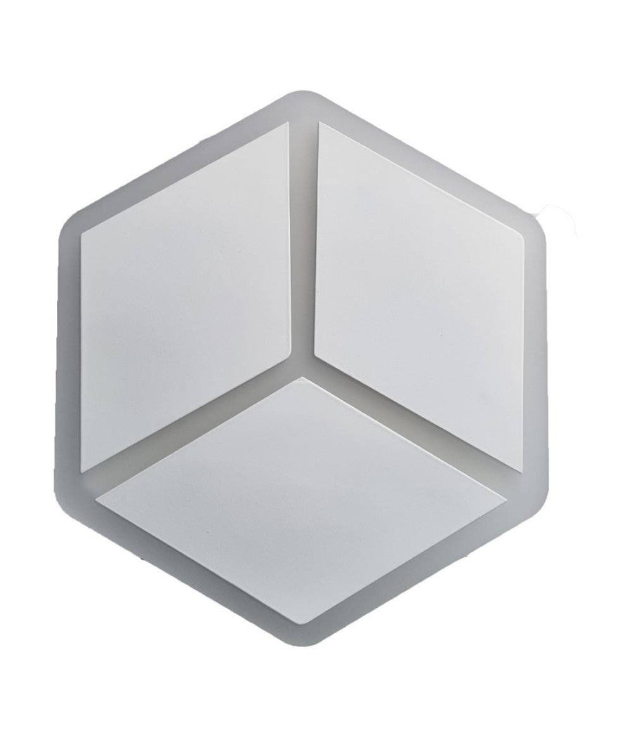 Applique Led A Muro Lampada Moderna 12w Effetto Cubo 3d 3 Modalità  Luce Aq11-3c         