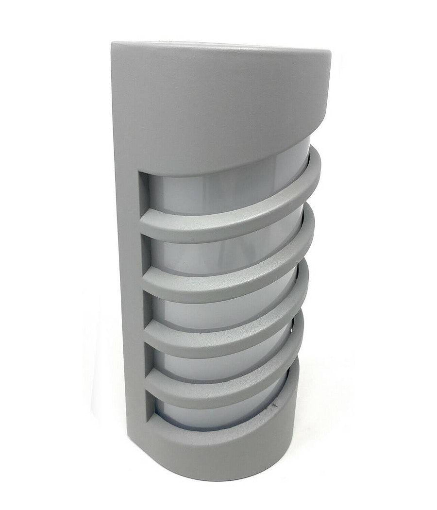 Applique Led A Parete 12 W Per Esterno Luce 3000k 6500k 4000k Grigio Ip65 Es56  -bianco Freddo      -