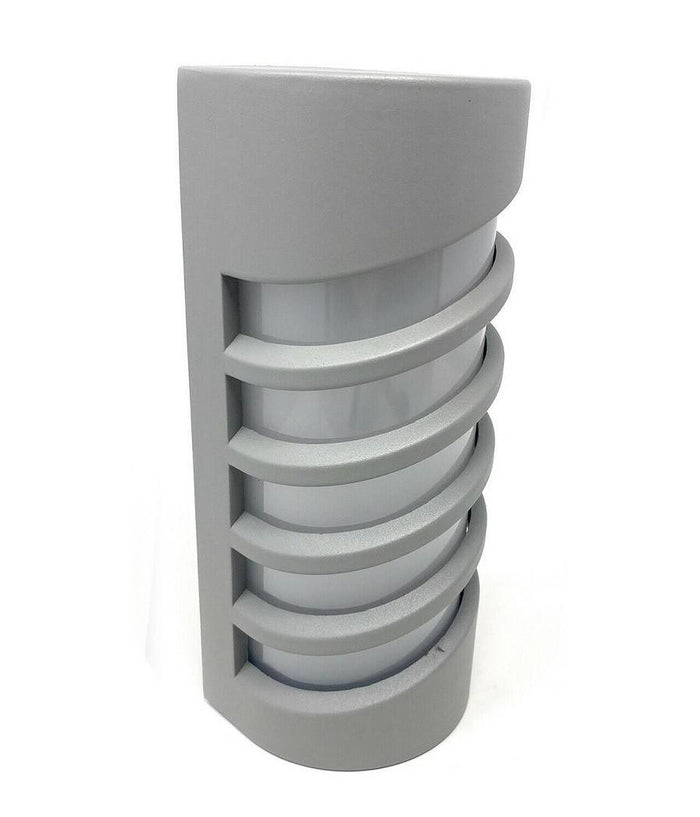 Applique Led A Parete 12 W Per Esterno Luce 3000k 6500k 4000k Grigio Ip65 Es56  -bianco Freddo      -