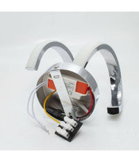 Applique Led A Parete 9watt Curva Spirale Luce Fredda Naturale Calda E58 Argento         