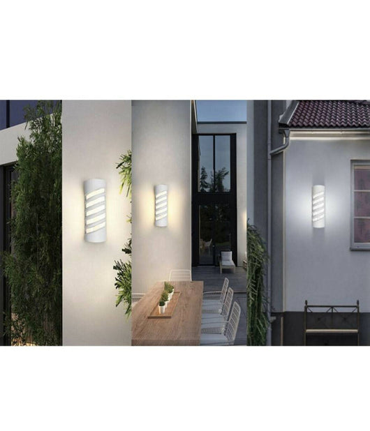Applique Led A Parete Bianco 12 W Per Esterno Luce 3000k 6500k 4000k Ip65 Es56         