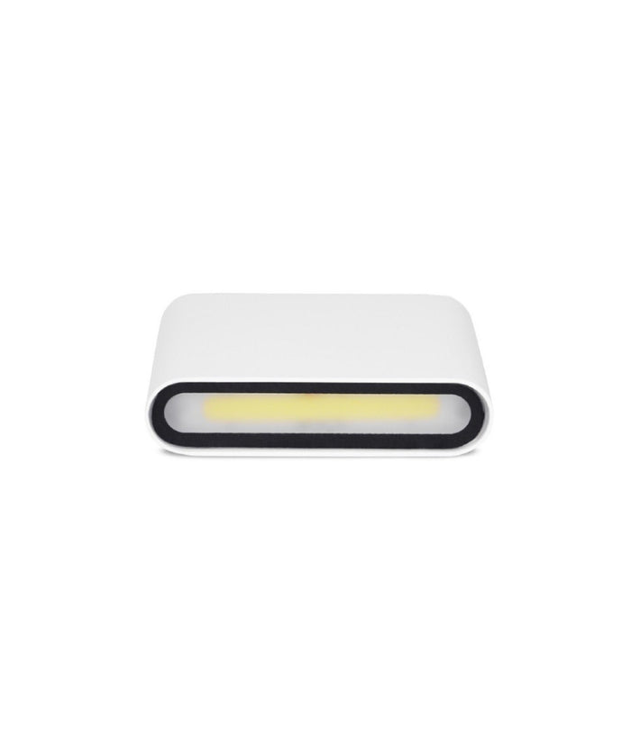 Applique Led Cob 10w Quadrata Bianca Slim Up & Down Luce Fredda Naturale Xc-9047  -bianco Freddo      -