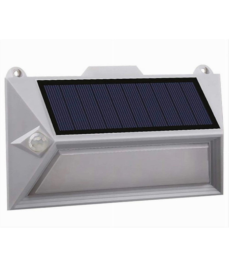 Applique Led Con Pannello Solare Doppio Sensore Movimento Crepuscolare Yh0408-pir         