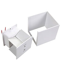 Applique Led Cubo Bianco Lampada Da Parete 5w 750lmn Luce Regolabile Updown Ip65  -bianco Caldo      -