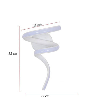 Applique Led Curvo 10 W Lampada Da Parete Stilizzata 3 Colorazioni Luce Aq19-3c         