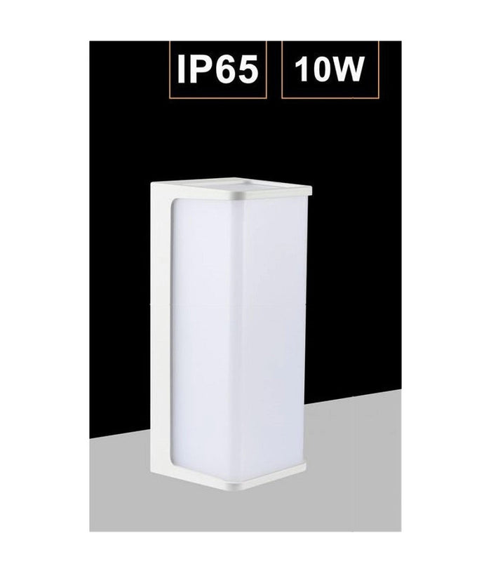 Applique Led Da Esterno Facciate Giardino Moderno Lampada Da Muro 10w Ip65 643-b         