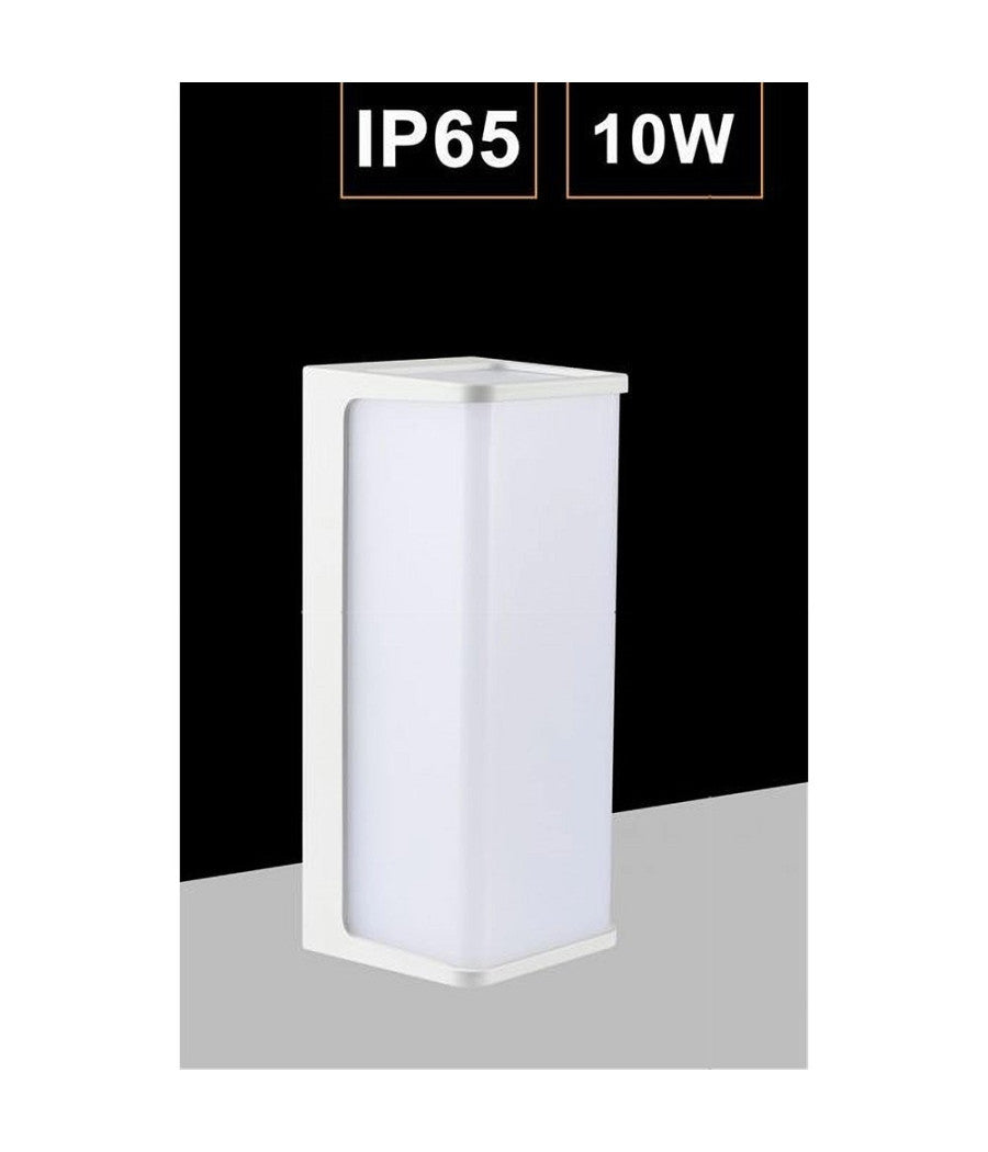 Applique Led Da Esterno Facciate Giardino Moderno Lampada Da Muro 10w Ip65 643-b  -bianco Naturale      -