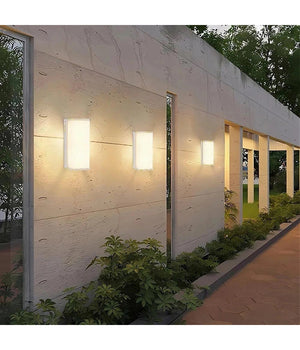 Applique Led Da Esterno Facciate Giardino Moderno Lampada Da Muro 10w Ip65 643-b  -bianco Freddo      -