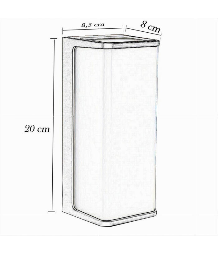 Applique Led Da Esterno Facciate Giardino Moderno Lampada Da Muro 10w Ip65 643-b  -bianco Naturale      -