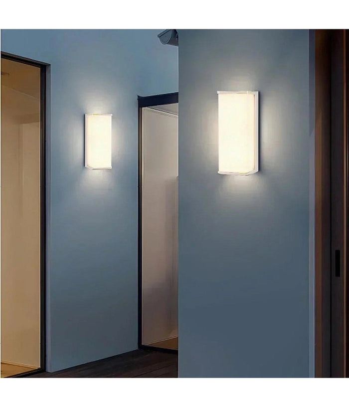 Applique Led Da Esterno Facciate Giardino Moderno Lampada Da Muro 10w Ip65 643-b  -bianco Freddo      -