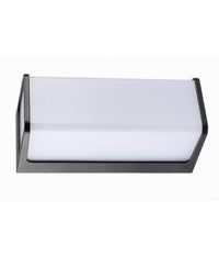 Applique Led Da Esterno Giardino Moderno Lampada Da Muro Nera 10 Watt Ip65 643-n  -bianco Naturale      -