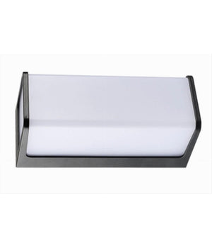 Applique Led Da Esterno Giardino Moderno Lampada Da Muro Nera 10 Watt Ip65 643-n  -bianco Naturale      -