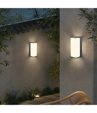Applique Led Da Esterno Giardino Moderno Lampada Da Muro Nera 10 Watt Ip65 643-n         
