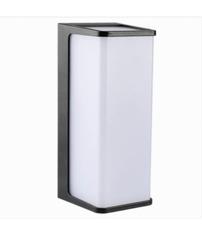 Applique Led Da Esterno Giardino Moderno Lampada Da Muro Nera 10 Watt Ip65 643-n         