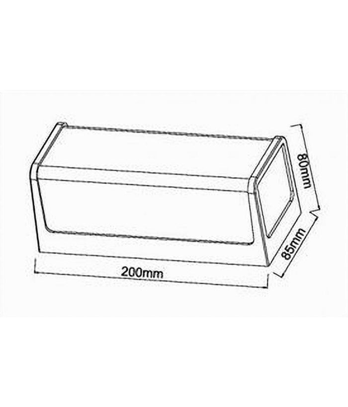 Applique Led Da Esterno Giardino Moderno Lampada Da Muro Nera 10 Watt Ip65 643-n  -bianco Freddo      -