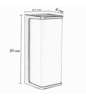 Applique Led Da Esterno Giardino Moderno Lampada Da Muro Nera 10 Watt Ip65 643-n  -bianco Freddo      -