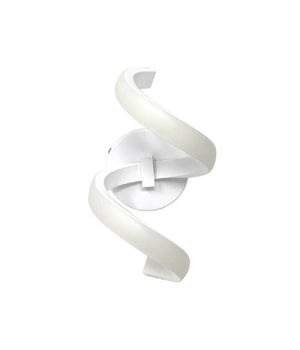 Applique Led Da Muro 9 Watt Curva Spirale Luce Naturale Fredda Calda E58 Bianca         