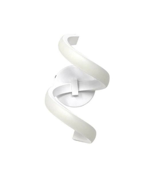 Applique Led Da Muro 9 Watt Curva Spirale Luce Naturale Fredda Calda E58 Bianca         