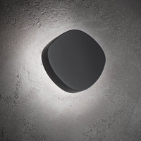 Applique LED da parete Zafferano Ciottolo IP54 7W 890lm 3000K in alluminio Grigio Scuro