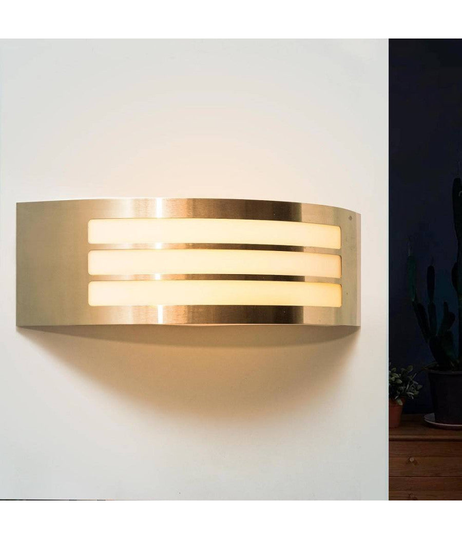 Applique Led Esterno Lampada E27 Luce Moderna Parete Muro Giardino Cortile S101-a         