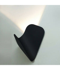 Applique Led Esterno Parete 12 W Alluminio Nero Luce Fredda Calda Naturale Es61         