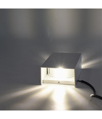 Applique Led Esterno Rettangolare 10w Doppia Emissione Di Luce 3000k 4000k 640-b  -bianco Naturale      -