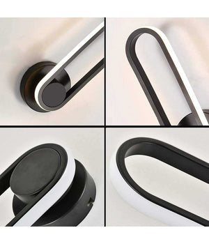 Applique Led Girevole 9w 3 Step Luce 3000k 4000k 6000k Lampada Elegante Muro 230v         